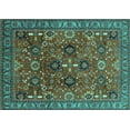 thumbnail image 1 of Ahgly Company Indoor Rectangle Oriental Turquoise Blue Industrial Area Rugs, 7' x 10', 1 of 4