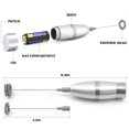 thumbnail image 5 of KORCCI Espumador de leche de mano, mezclador de proteína en polvo, batidor doble automático para café, máquina de espuma eléctrica funciona con pilas para capuchino, lattes, macchiato, chocolate calie, 5 of 5