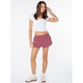 thumbnail image 2 of Celebrity Pink Women's and Women's Plus Dolphin Hem Sweatshort, Sizes XS-4X, 2 of 6
