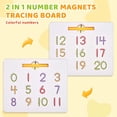 thumbnail image 3 of Tablero magnético de seguimiento de números GAMENOTE 2 en 1 1-20 para niños, 3 of 7