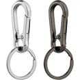 thumbnail image 1 of 4Pcs Carabiner Clip Keychain Metal Carabiner Shape Key Ring Keyring Key Holder Clips Hook Holder Organizer for Car Keys Finder, 1 of 5
