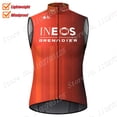thumbnail image 2 of Chaleco cortavientos del equipo Ineos Grenadier 2024, color rojo y naranja, para ciclismo, ligero, resistente al viento, sin mangas, para ciclismo de montaña, 2 of 5