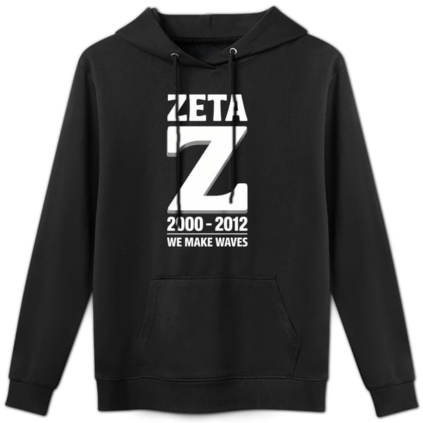 Sudadera Unisex con Capucha, Estampado Gráfico de Letras y Número, Color Negro, Mezcla Algodón-Poliéster