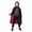 Black, variant on Vrotazzy Boys Reversible Hooded Witch Cloak Capes Robes Unisex Adult Kids Party Coat Jacket
