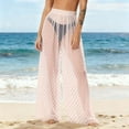 thumbnail image 2 of Levmjia Womens Swim Cover Up Pants Quick Dry Beach Vacation Chiffon Solid Color Wide Leg Sun Protection Lightweight Chiffon Pants For Pool Hot Spring, 2 of 7