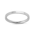 thumbnail image 3 of 2 MM Stackable Band 925 Sterling Silver Platinum Plated Women Mother's Day Gift Ring Jewelry, 3 of 6