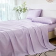 thumbnail image 4 of RYNGHIPY Lavender Twin Size Comforter Set for Girls Women 3 Pcs Purple Pom Ball Boho Bedding Set with Pillowcases 100% Microfiber Lightweight Breathable Quilt Set (Lavender, Twin), 4 of 8