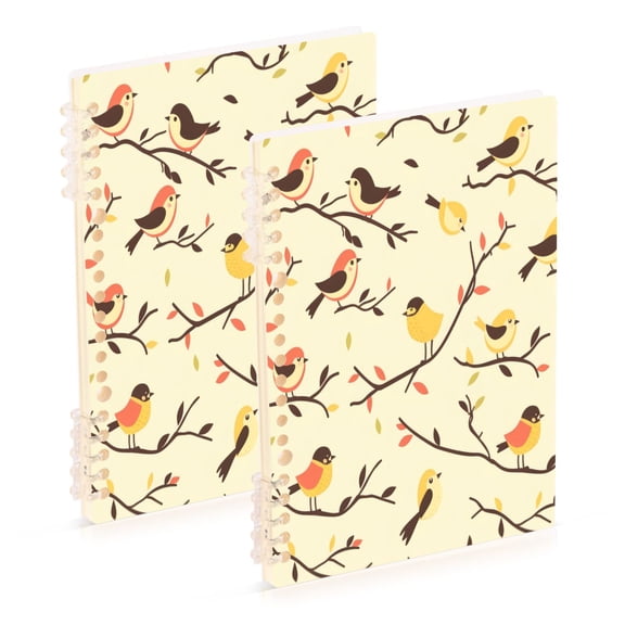 Notebook 8.3x5.7x0.4 Inch One Sizex1 Journey Note Diary Hardcover Notebook 60 Pages,80g Paper Writing Smooth and Not Easy to Break Cute Bird