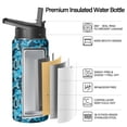thumbnail image 2 of Camouflage Insulated Stainless Steel Water Bottle with Straw & Cleaning Brush – 18 Oz | Leakproof, BPA-Free, 304 Stainless Steel, Wide Mouth, Travel Mug for Car, Gym, Office, 2 of 5