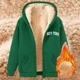 thumbnail image 5 of Fleece Lined Zip Up Graphic Sweatshirts for Women Fall Winter Long Sleeve Hooded Sweatshirt Jacket with Pockets, 5 of 6