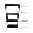 thumbnail image 3 of Estante Easy Shelve de plástico 4 niveles color negro, 3 of 4