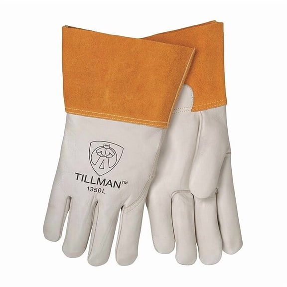 Tillman 1350 Top Grain Cowhide MIG Welding Gloves, Unlined with 4" Cuff, 2X-Large