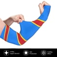 thumbnail image 3 of Congo Flag Sun Protection Cooling Arm Sleeves With Thumb Holes Gardening Outdoors Sunscreen Arm Sleeves, 3 of 6
