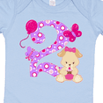 thumbnail image 4 of Inktastic Second Birthday with Cute Puppy and Butterflies Boys or Girls Baby Bodysuit, 4 of 5