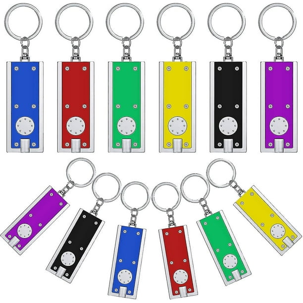 12 Pieces Mini Led Key Chains Keychain Flashlight Tiny Light Flashlight Portable Keychain Walmart en linea
