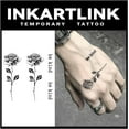 thumbnail image 1 of shiyou-Tattoo Tech, 3 Sheets Small Semi Permanent Tattoo, Adult Art Design Temporary Tattoos, Lasts 1-2 Weeks, Waterproof, Realistic Look, No Adhesive, No Reflection (Roses), 1 of 4