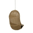 thumbnail image 4 of GDF Studio Berrien Indoor/Outdoor Wicker Hanging Chair with 8 Foot Chain (NO STAND), Light Brown and Dark Gray, 4 of 9