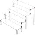 thumbnail image 1 of GHSDFBB 4 Tier Acrylic Stand Cupcake Stand, Clear Dessert Stand Display Riser Shelf for Party, Countertop Desktop Acrylic Display for Decoration and Organizer, 1 of 6