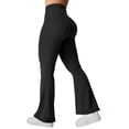 thumbnail image 1 of Leggins acampanados YEOREO Kalie Scrunch para mujer, color negro, talla M, 1 of 7