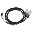 thumbnail image 3 of Cable De 3,5 Mm Macho A Doble XLR Macho, 10 Pies TRS A Doble XLR Y Divisor, Cable Adaptador De Micrófono Estéreo Para Altavoz MP3 MP4, 3 of 7