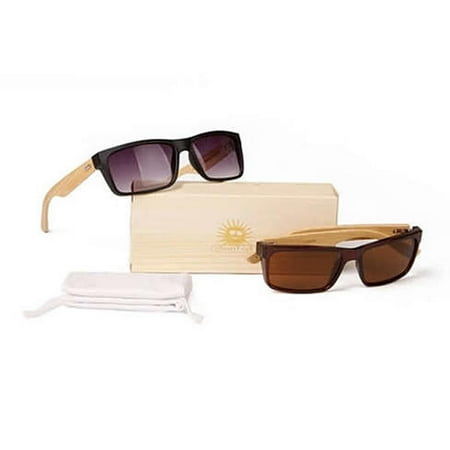 WANDERLUST SUNGLASSES - ECO Friendly, Made from Bamboo Wood and Recycled plastic material