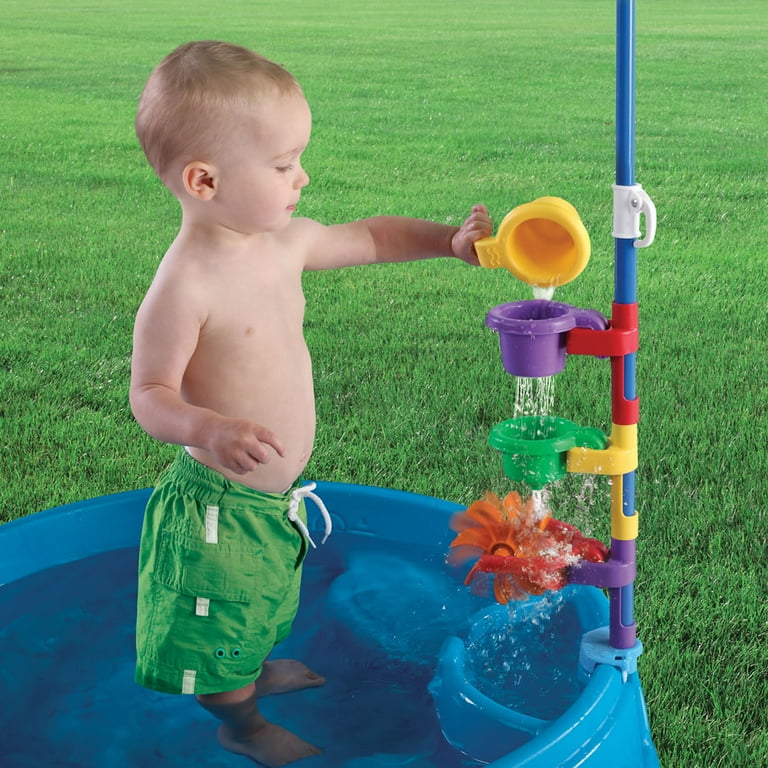 Step2 Play Shade Blue Plastic Kiddie Pool for Toddlers with