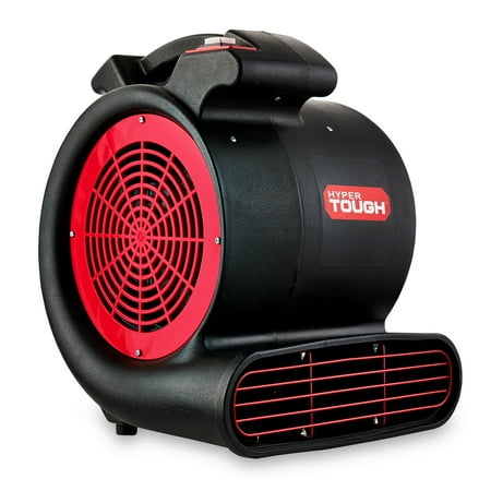 Hyper Tough 1/4 HP 2-Speed Utility Fan  Air Mover  Floor Carpet Dryer with 15ft Powercord  Black