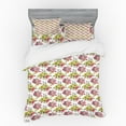 thumbnail image 2 of Ambesonne Botanical Bedding Set 3 Pcs, Summer Colorful Bouquets, Twin XL, Multicolor, 2 of 3