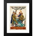 thumbnail image 2 of Anonymous 14x18 Black Modern Framed Museum Art Print Titled - Greetings to the Heroic Warriors of the Soviet Union from the British Allies Fighting with Them (1941), 2 of 5