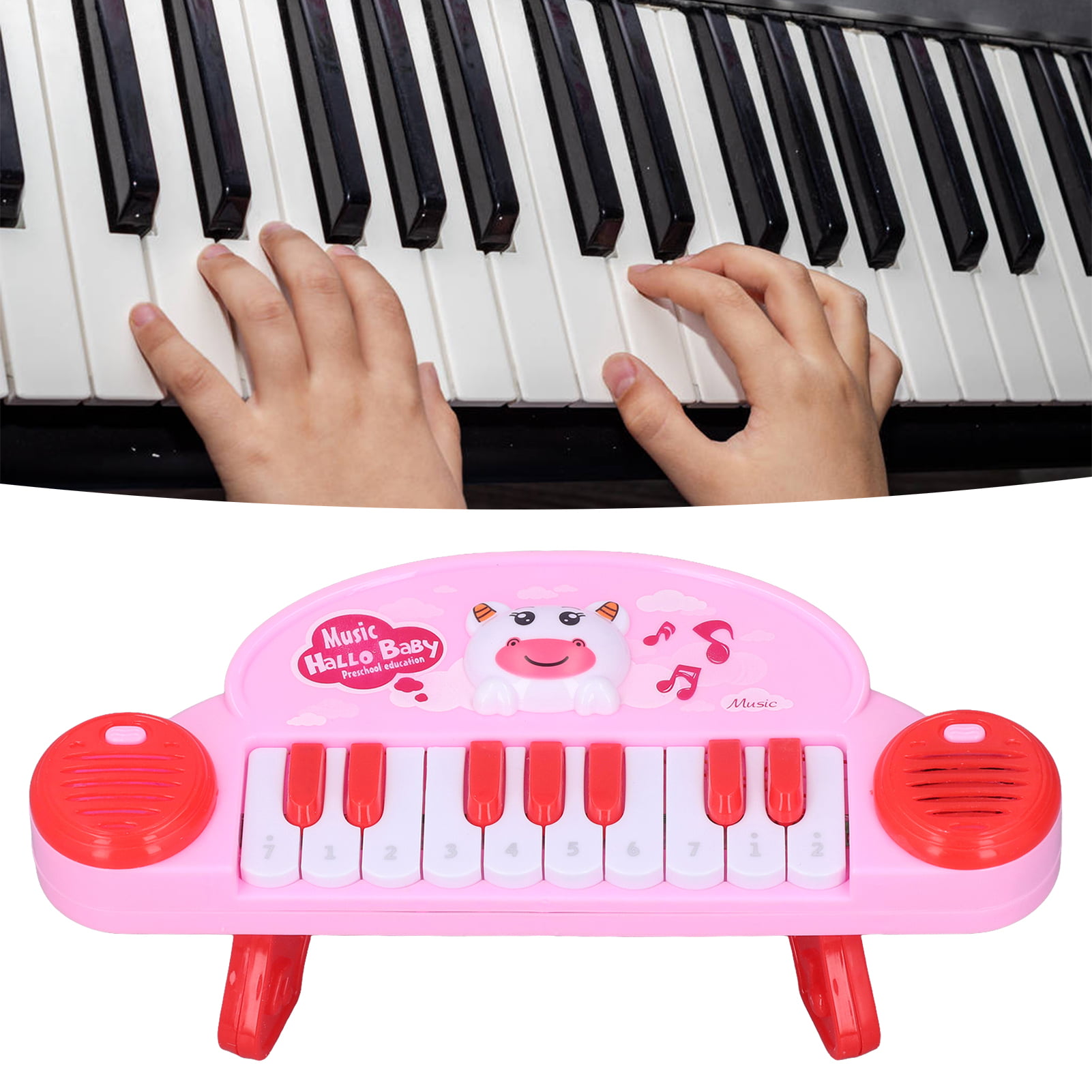 Akai Birthday Gift Cartoon Piano Toy Musical Instrument Toy for Outdoor Home 