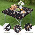 thumbnail image 4 of Ballerina Princess Swan Pattern Square Fitted Tablecloth with Elastic Edge,Square Table Cover,Washable Elastic Table Cover for Home Kitchen Party Decor 34"x34", 4 of 6