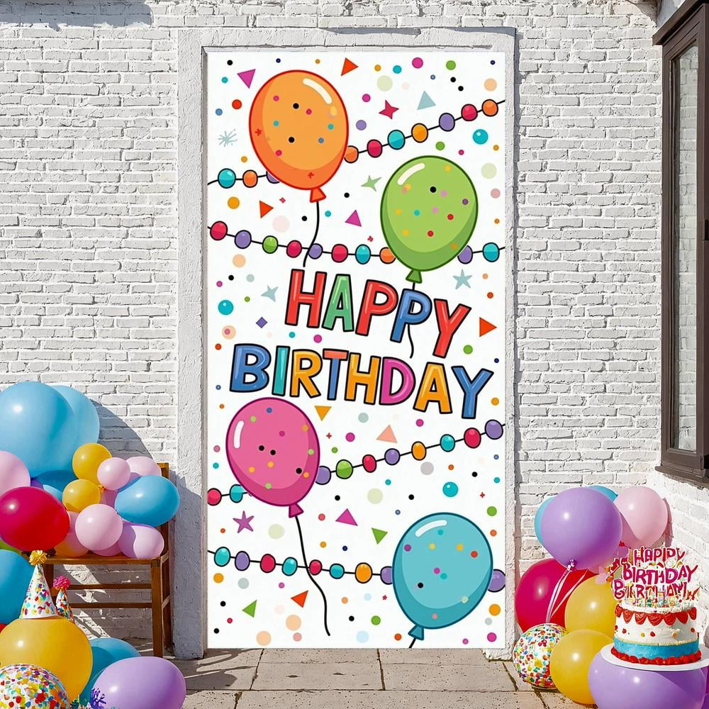 16-Inch Feliz Cumpleaños Spanish Happy Birthday Balloon Backdrop Banner -  Walmart.com, image size:1000x1000