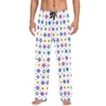 thumbnail image 7 of FORMRS Mens Pajama Pants with Pockets Sleepwear Lounge Bottoms Sizes S-2XL, Purple Retro Shapes, 7 of 7