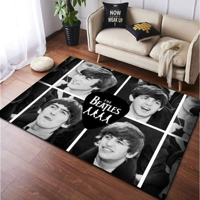 Beatles, Beatles Rug, Music Rug, Fan Rug, Living Room Rug, Customized Rug, Decor Rug, Area Rug, Soft Rug, Non Slip Rug coolVibesR240.7 180x280cm = 5.9 ft x 9.2 ft