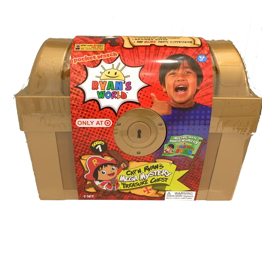 RYAN'S WORLD Exclusive Mega Mystery Treasure Chest, Over 1FT Long