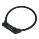 thumbnail image 1 of Candado de bicicleta de espiral de 5 dígitos reiniciable Unique Bargains, candado de cable de bicicleta de acero ABS de 60 cm negro 1 pc, 1 of 6