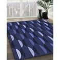thumbnail image 2 of Ahgly Company Indoor Round Patterned Night Blue Area Rugs, 4' Round, 2 of 6