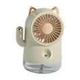 thumbnail image 5 of Spray Water Misting Fan, Water Misting Fan, Desktop 3 Speeds Portable Cat Electric Fan, Cooling Mister Fan for Camping, Outside Travel Bedroom White, 5 of 8