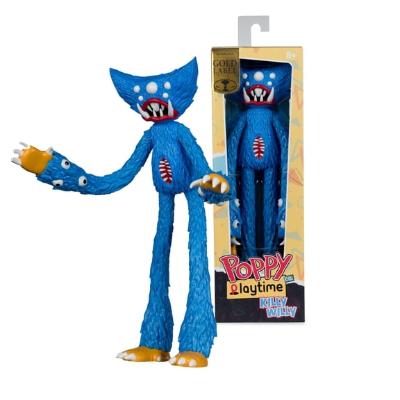 Killy Willy (Poppy Playtime) Blue 12" Bendable Figure Gold Label - McFarlane Toys