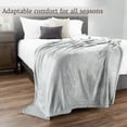 thumbnail image 3 of Lavish Home Lightweight Microfiber Throw Blanket for Adult (Dawn Gray), 3 of 7