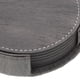 thumbnail image 2 of 1 conjunto de posavasos de copa de doble cara Pu de cuero PU Copa de copa sin esnabes Anti-Scald Coasters, 2 of 5