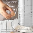 thumbnail image 4 of 3 Cup Stainless Steel Flour Sifter - Hand Crank Flour Sifte, 4 of 5