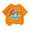 Orange, variant on Kid Girls Tops Cartoon Print Crew Neck Short Sleeve Tee Summer Casual Loose T Shirt Orange Size 2-4 Years