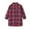 Orange, variant on Generic Cute Snow Wear Windproof Girls Toddler Plaid Pleated Mini Dress Button Down Plaid Flannel Shirts Long Sleeve Casual Dress with Pocket(Orange,7-8 Years)