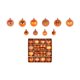 thumbnail image 4 of Juego de adornos navideños BLESIY 44 piezas Naranja, 4 of 8