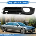 thumbnail image 2 of 1pc Cubierta de rejilla de luz antiniebla frontal izquierda para Audi A8 D3 2005-2007 No.4E0807681AD ABS Negro, 2 of 7