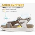 thumbnail image 3 of Sandalias de senderismo KuaiLu para mujer con soporte en arco, color beige, talla 8, 3 of 9