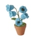 thumbnail image 4 of Flores artificiales Sunnimix tejidas a mano Adorno de escritorio Decoración del hogar Azul, 4 of 8