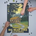 thumbnail image 3 of Big Bear Lake, California, Cabin in the Woods (1000 Piece Puzzle, Size 19x27, Challenging Jigsaw Puzzle for Adults and Family, Made in USA), 3 of 4