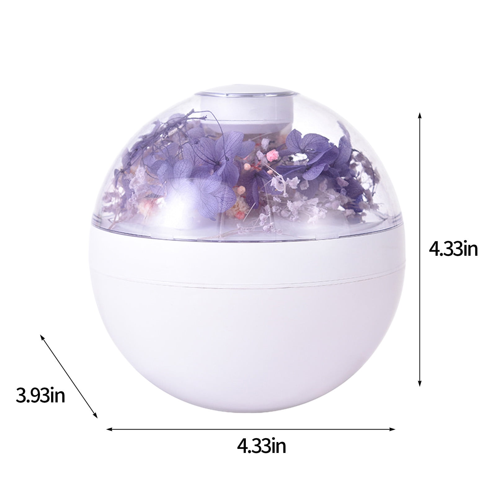 Humidifier for Bedroom,200Ml Everlasting Flower USB Aromatherapy Humidifier (Purple),for Baby Nursery and Plant